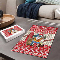 Hawaii Christmas Six Seven Puzzle Mele Kalikimaka Funny Santa 67 Gen Alpha Slang - Polynesian Pride