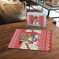 Hawaii Christmas Six Seven Puzzle Mele Kalikimaka Funny Santa 67 Gen Alpha Slang - Polynesian Pride