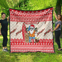 Hawaii Christmas Six Seven Quilt Mele Kalikimaka Funny Santa 67 Gen Alpha Slang - Polynesian Pride