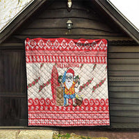 Hawaii Christmas Six Seven Quilt Mele Kalikimaka Funny Santa 67 Gen Alpha Slang - Polynesian Pride