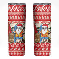 Hawaii Christmas Six Seven Skinny Tumbler Mele Kalikimaka Funny Santa 67 Gen Alpha Slang - Polynesian Pride