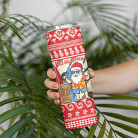Hawaii Christmas Six Seven Skinny Tumbler Mele Kalikimaka Funny Santa 67 Gen Alpha Slang - Polynesian Pride