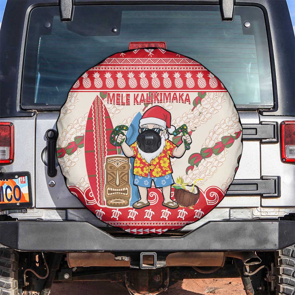 Hawaii Christmas Six Seven Spare Tire Cover Mele Kalikimaka Funny Santa 67 Gen Alpha Slang - Polynesian Pride