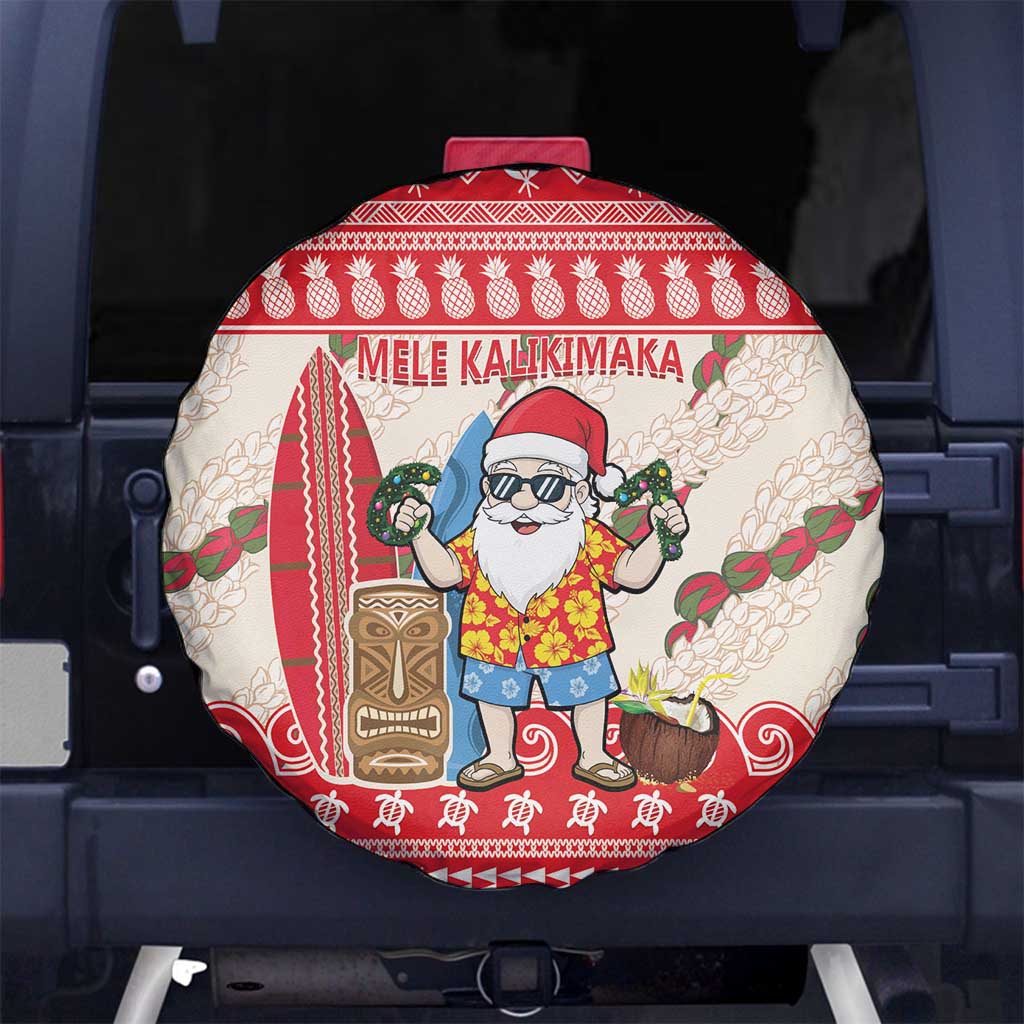 Hawaii Christmas Six Seven Spare Tire Cover Mele Kalikimaka Funny Santa 67 Gen Alpha Slang - Polynesian Pride