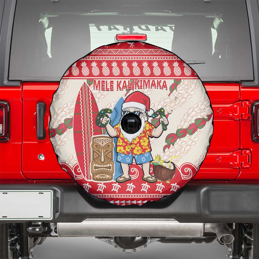 Hawaii Christmas Six Seven Spare Tire Cover Mele Kalikimaka Funny Santa 67 Gen Alpha Slang - Polynesian Pride