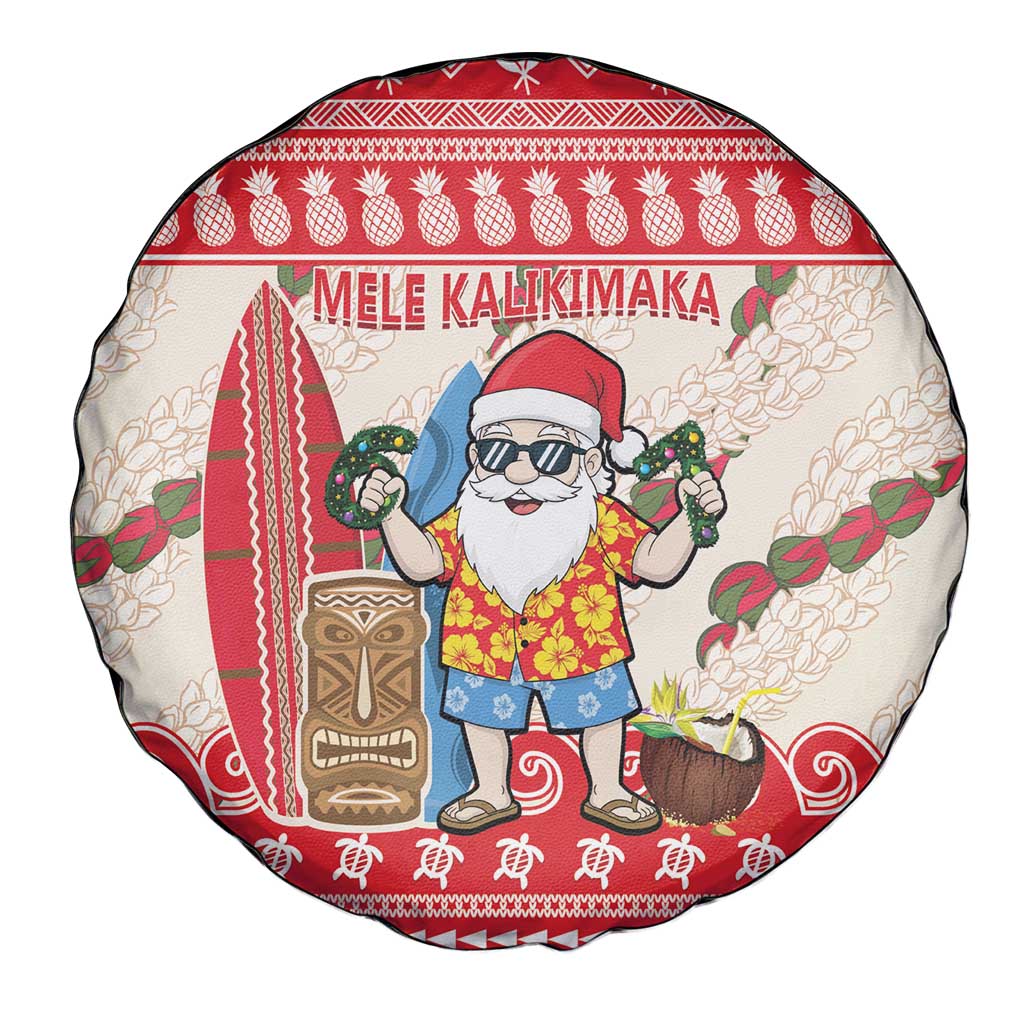 Hawaii Christmas Six Seven Spare Tire Cover Mele Kalikimaka Funny Santa 67 Gen Alpha Slang - Polynesian Pride