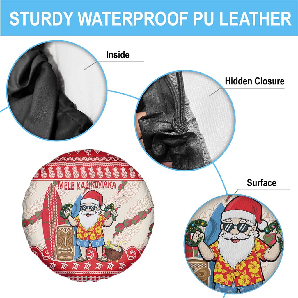 Hawaii Christmas Six Seven Spare Tire Cover Mele Kalikimaka Funny Santa 67 Gen Alpha Slang - Polynesian Pride