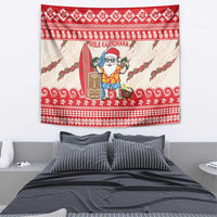 Hawaii Christmas Six Seven Tapestry Mele Kalikimaka Funny Santa 67 Gen Alpha Slang - Polynesian Pride