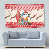 Hawaii Christmas Six Seven Tapestry Mele Kalikimaka Funny Santa 67 Gen Alpha Slang - Polynesian Pride