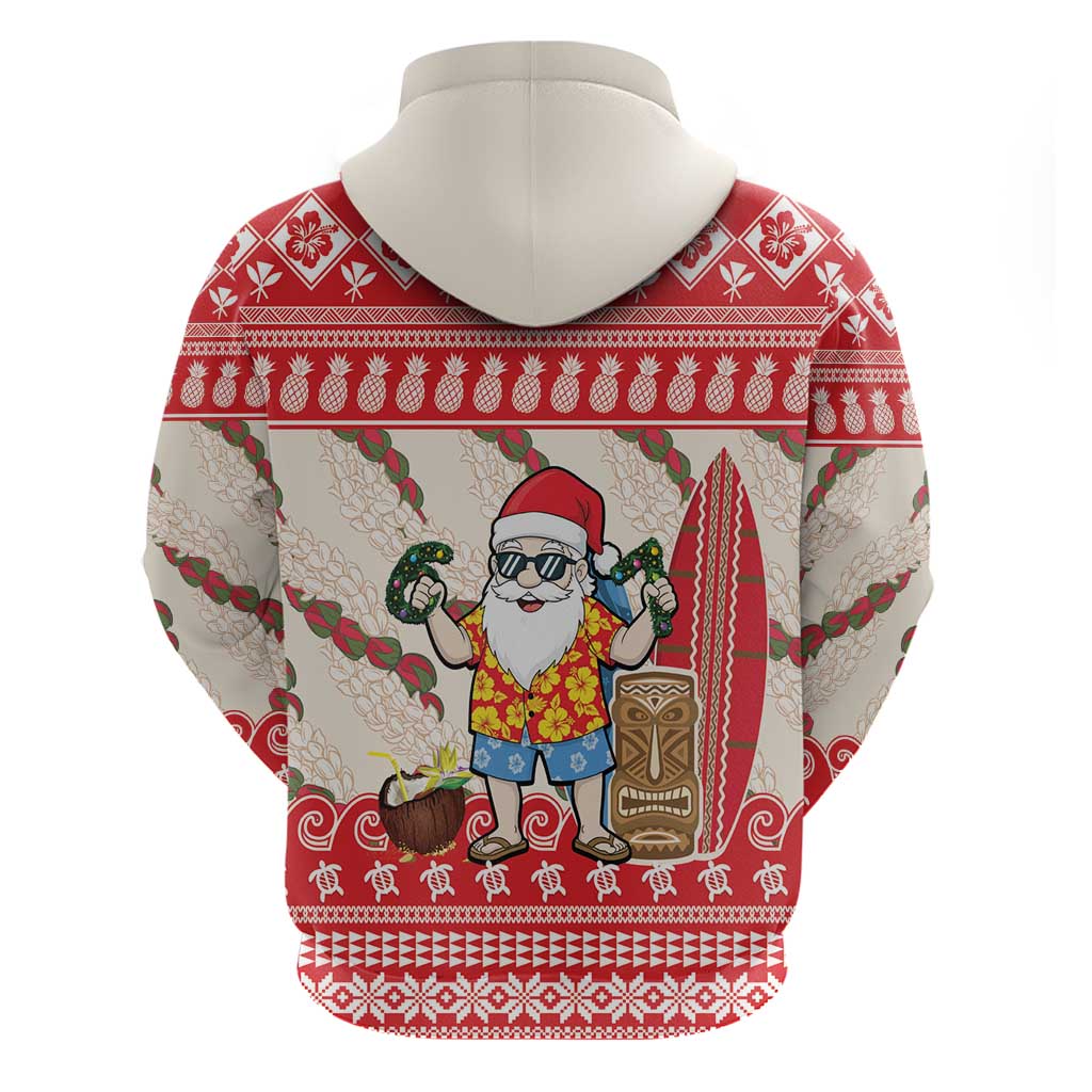 Hawaii Christmas Six Seven Zip Hoodie Mele Kalikimaka Funny Santa 67 Gen Alpha Slang - Polynesian Pride