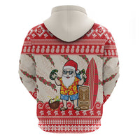 Hawaii Christmas Six Seven Zip Hoodie Mele Kalikimaka Funny Santa 67 Gen Alpha Slang - Polynesian Pride