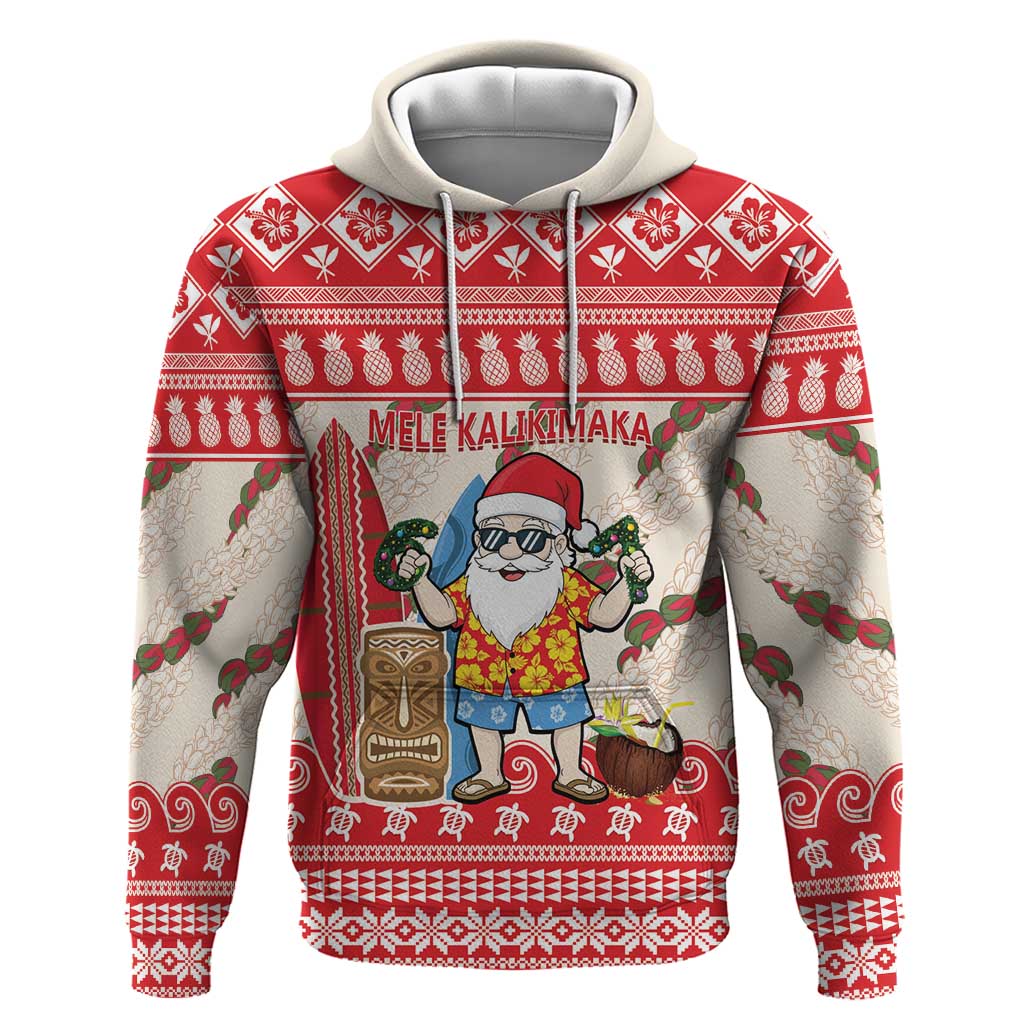 Hawaii Christmas Six Seven Zip Hoodie Mele Kalikimaka Funny Santa 67 Gen Alpha Slang - Polynesian Pride