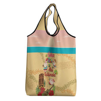 Aloha Hawaii Mele Kalikimaka Grocery Bag Beachy Funny Santa Hawaiian Lei - Polynesian Pride