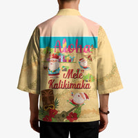 Aloha Hawaii Mele Kalikimaka Kimono Beachy Funny Santa Hawaiian Lei - Polynesian Pride