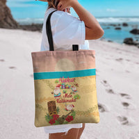 Aloha Hawaii Mele Kalikimaka Tote Bag Beachy Funny Santa Hawaiian Lei - Polynesian Pride