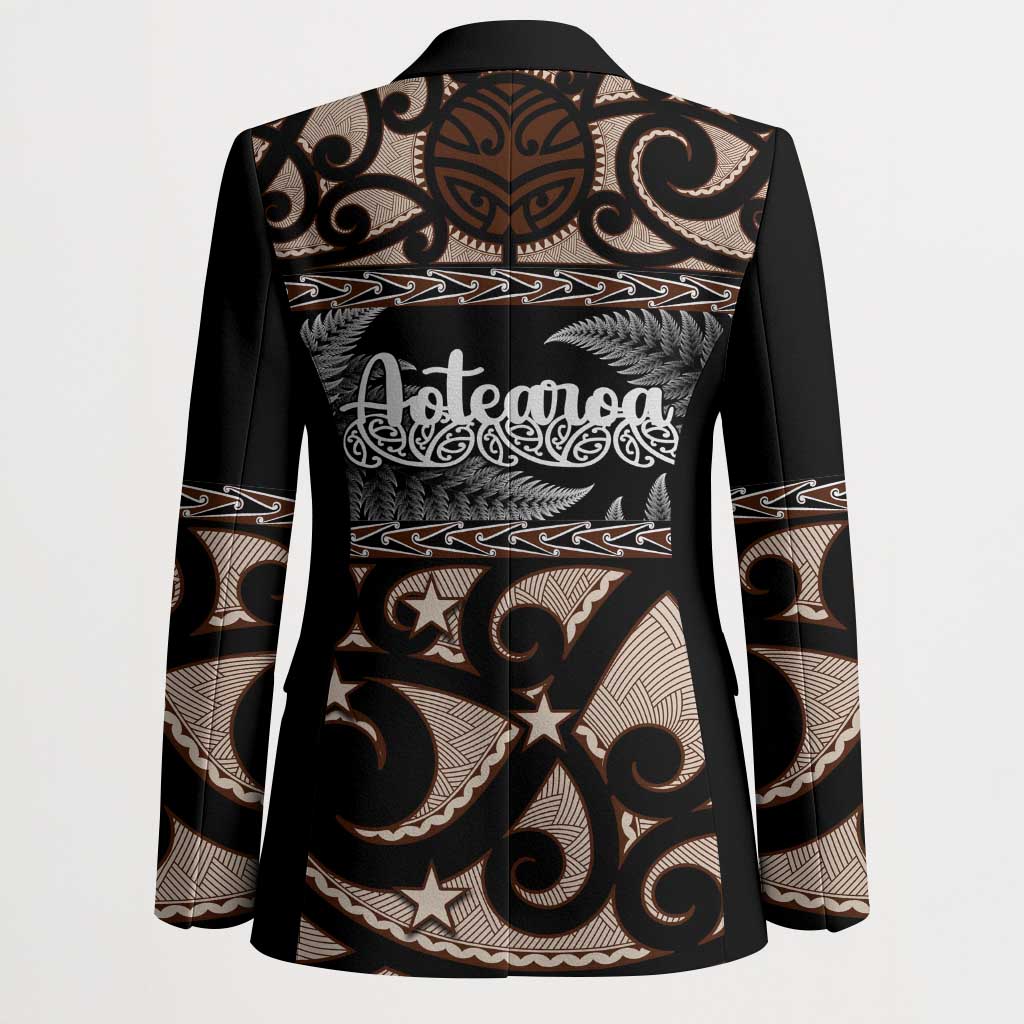 Kia Ora New Zealand Blazer Aotearoa Proud Maori Silver Fern - Polynesian Pride