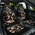 Kia Ora New Zealand Car Seat Cover Aotearoa Proud Maori With Silver Fern LT14 One Size Black - Polynesian Pride