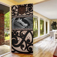 Kia Ora New Zealand Door Cover Aotearoa Proud Maori Silver Fern - Polynesian Pride