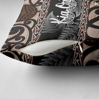 Kia Ora New Zealand Pillow Cover Aotearoa Proud Maori Silver Fern - Polynesian Pride