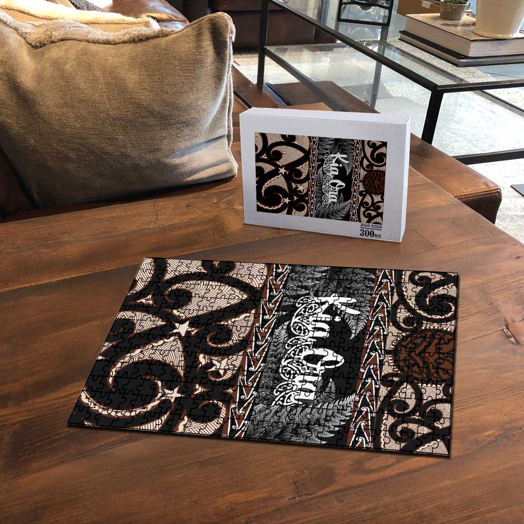 Kia Ora New Zealand Puzzle Aotearoa Proud Maori Silver Fern - Polynesian Pride