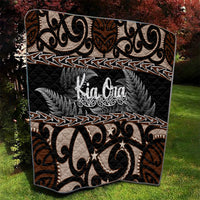 Kia Ora New Zealand Quilt Aotearoa Proud Maori With Silver Fern LT14 - Polynesian Pride