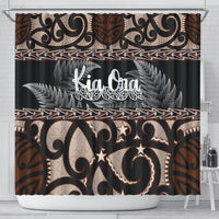 Kia Ora New Zealand Shower Curtain Aotearoa Proud Maori With Silver Fern LT14 - Polynesian Pride