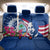 Guam Martin Luther King Jr Day Back Car Seat Cover I Have A Dream Guahan Seal With Bougainvillea LT14 - Polynesian Pride