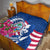 Guam Martin Luther King Jr Day Quilt I Have A Dream Guahan Seal With Bougainvillea LT14 - Polynesian Pride