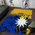 Nauru Independence Day Area Rug Repubrikin Naoero Polynesian Pattern LT14 Blue - Polynesian Pride