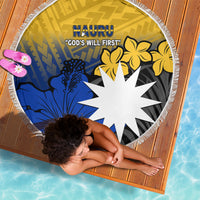 Nauru Independence Day Beach Blanket Repubrikin Naoero Polynesian Pattern LT14 - Polynesian Pride