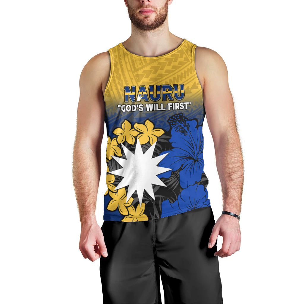 Nauru Independence Day Men Tank Top Repubrikin Naoero Polynesian Pattern LT14 - Polynesian Pride
