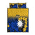 Nauru Independence Day Quilt Bed Set Repubrikin Naoero Polynesian Pattern LT14 Blue - Polynesian Pride