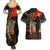 New Zealand ANZAC Day Couples Matching Summer Maxi Dress and Hawaiian Shirt Lest We Forget Silver Fern With Camouflage LT14 - Polynesian Pride