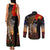 New Zealand ANZAC Day Couples Matching Tank Maxi Dress and Long Sleeve Button Shirt Lest We Forget Silver Fern With Camouflage LT14 - Polynesian Pride