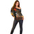 New Zealand ANZAC Day Off Shoulder Sweater Lest We Forget Silver Fern With Camouflage LT14 - Polynesian Pride