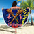 Australia And New Zealand ANZAC Day Beach Blanket Lest We Forget Silver Fern With Golden Wattle LT14 - Polynesian Pride