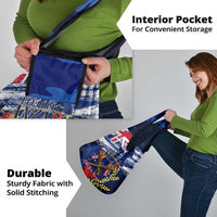 Australia And New Zealand ANZAC Day Grocery Bag Lest We Forget Silver Fern With Golden Wattle