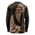 Brown New Zealand Paisley Silver Fern Long Sleeve Shirt Aotearoa Maori LT14 - Polynesian Pride