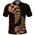 Brown New Zealand Paisley Silver Fern Polo Shirt Aotearoa Maori LT14 Brown - Polynesian Pride