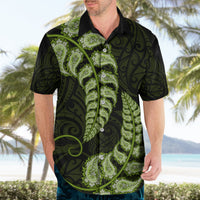 Green New Zealand Paisley Silver Fern Hawaiian Shirt Aotearoa Maori LT14 - Polynesian Pride