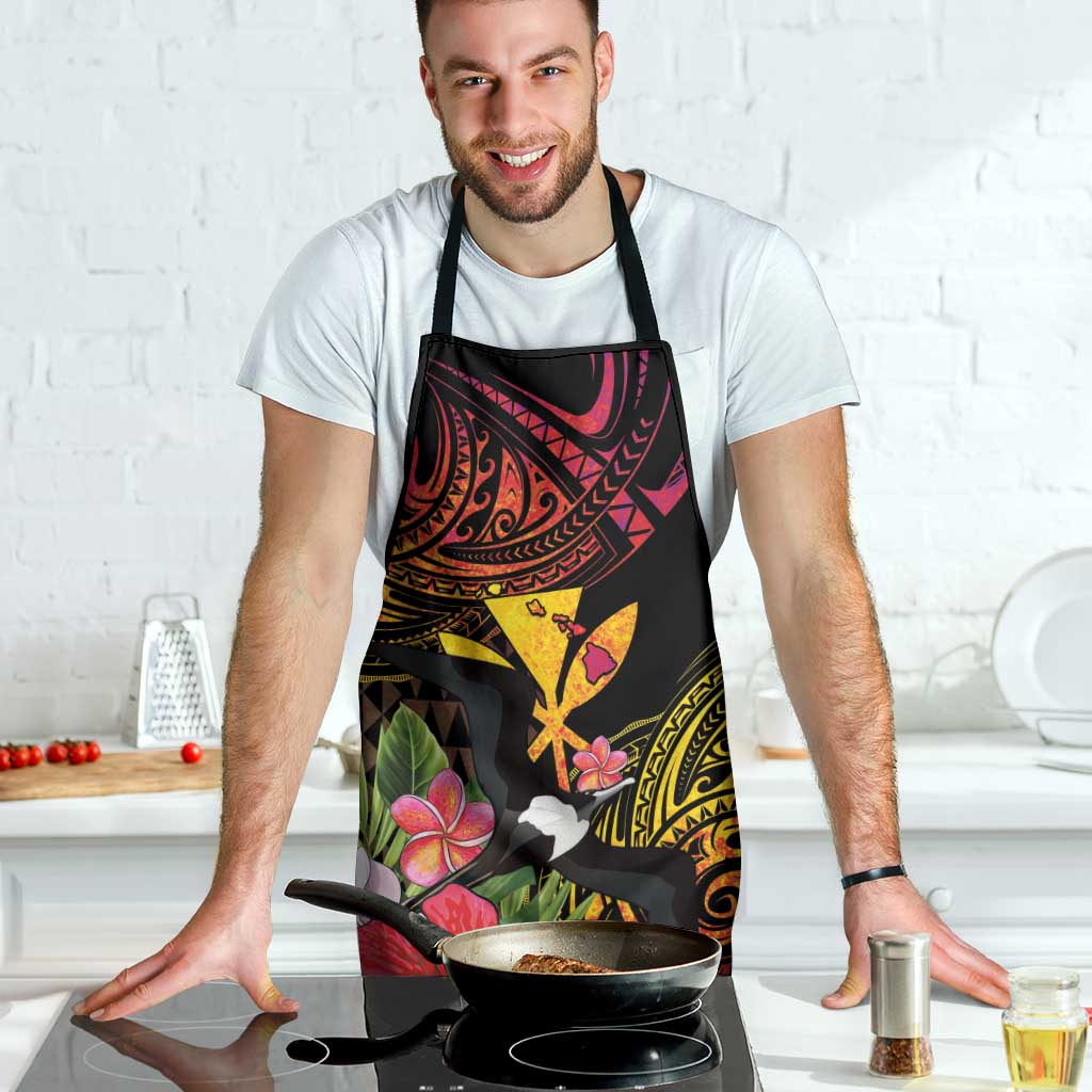 Hawaii Iwa Bird Apron Great Frigatebird Kanaka Tropical Hippie Style - Polynesian Pride