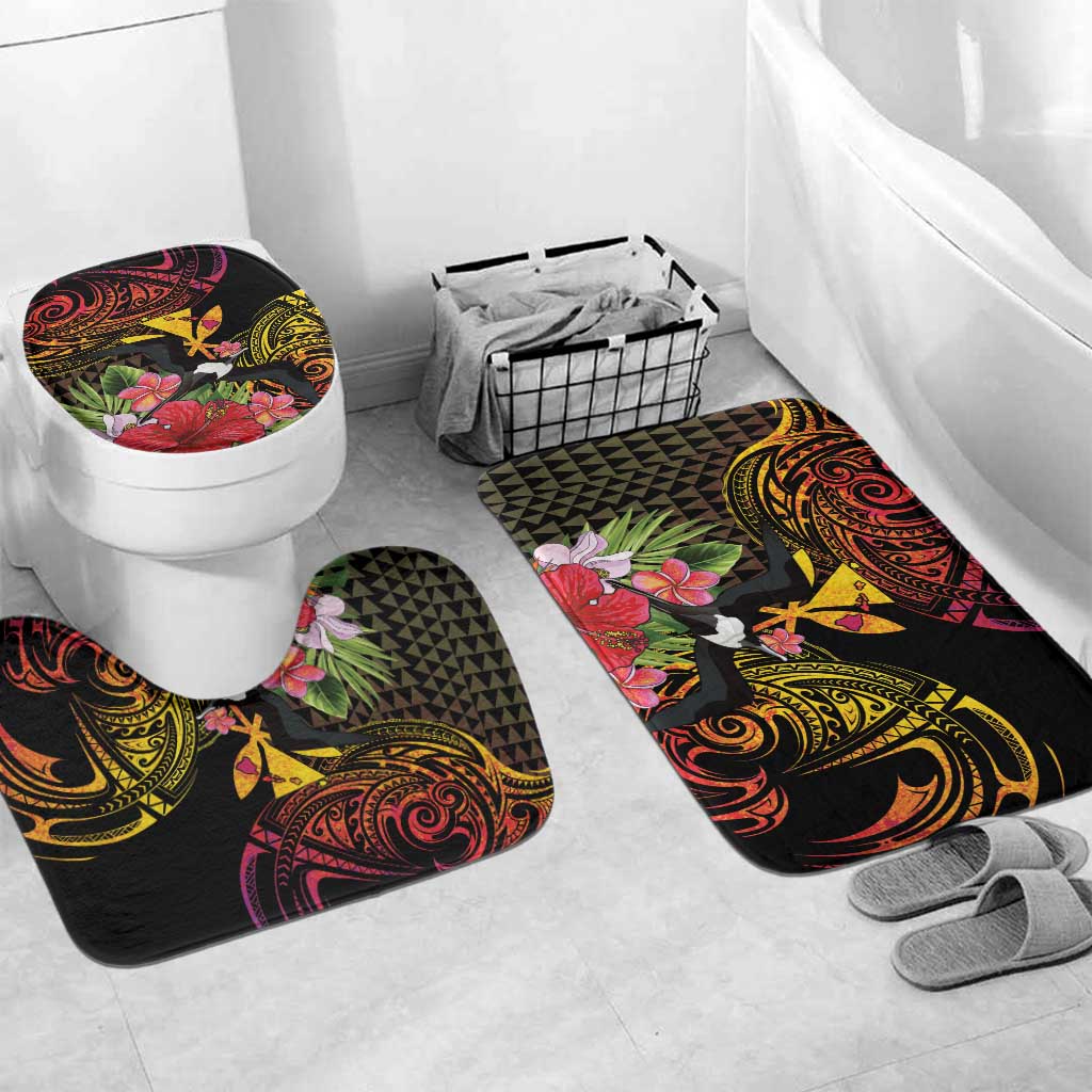 Hawaii Iwa Bird Bathroom Set Great Frigatebird Kanaka Tropical Hippie Style - Polynesian Pride
