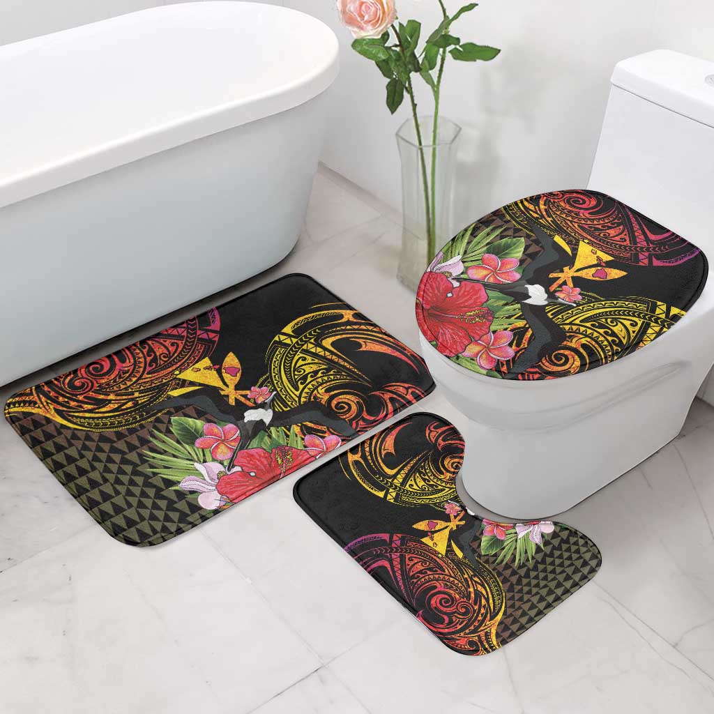 Hawaii Iwa Bird Bathroom Set Great Frigatebird Kanaka Tropical Hippie Style - Polynesian Pride