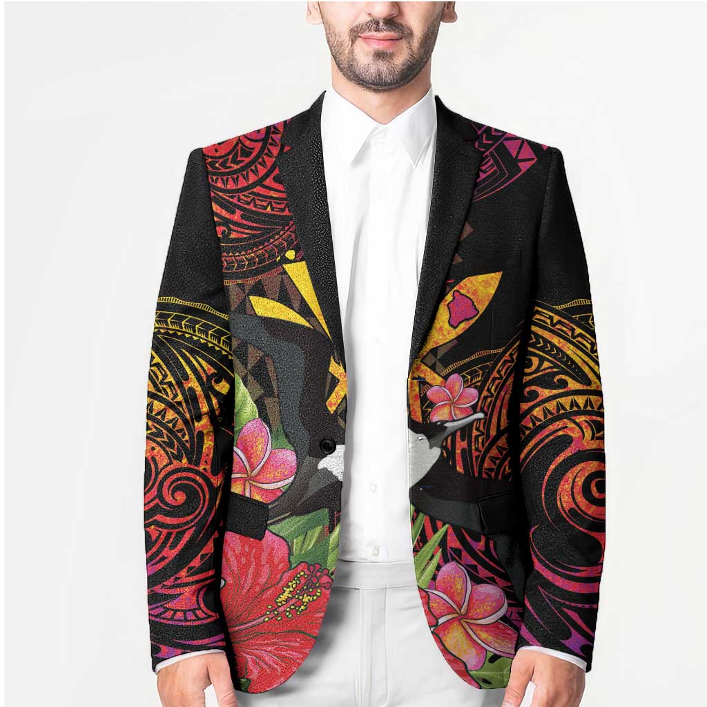 Hawaii Iwa Bird Blazer Great Frigatebird Kanaka Tropical Hippie Style - Polynesian Pride