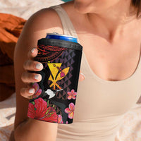 Hawaii Iwa Bird 4 in 1 Can Cooler Tumbler Great Frigatebird Kanaka Tropical Hippie Style - Polynesian Pride