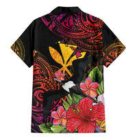 Hawaii Iwa Bird Family Matching Mermaid Dress and Hawaiian Shirt Great Frigatebird Kanaka Tropical Hippie Style - Polynesian Pride