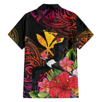 Hawaii Iwa Bird Family Matching Summer Maxi Dress and Hawaiian Shirt Great Frigatebird Kanaka Tropical Hippie Style - Polynesian Pride