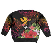 Hawaii Iwa Bird Kid Ugly Christmas Sweater Great Frigatebird Kanaka Tropical Hippie Style - Polynesian Pride