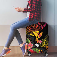 Hawaii Iwa Bird Luggage Cover Great Frigatebird Kanaka Tropical Hippie Style - Polynesian Pride