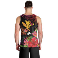 Hawaii Iwa Bird Men Tank Top Great Frigatebird Kanaka Tropical Hippie Style - Polynesian Pride